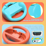 Lot de 2 poignées de volant pour manettes Nintendo Switch 2/Switch Joy-Con