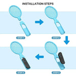 Kit de raquettes de tennis avec manettes de mouvement Joy-Con 2 (1 paire), raquette de tennis incluse.