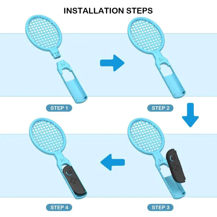 Kit de raquettes de tennis avec manettes de mouvement Joy-Con 2 (1 paire), raquette de tennis incluse.