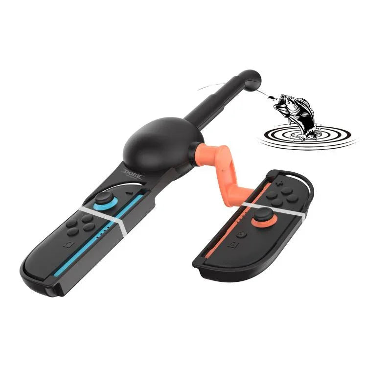 Manette de pêche DOBE avec manette Joy-Con OLED pour Nintendo Switch 2/Switch/Switch OLED, canne à pêche