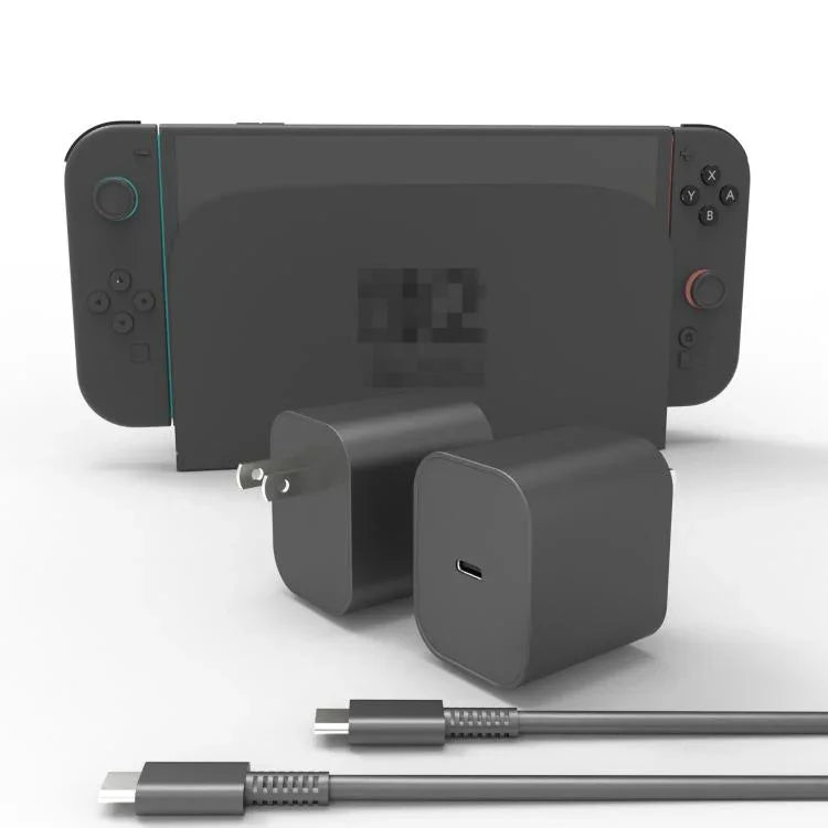 Pour Nintendo Switch Chargeur Rapide 2 60W Adaptateur Secteur Mural avec Câble USB-C, Prise US