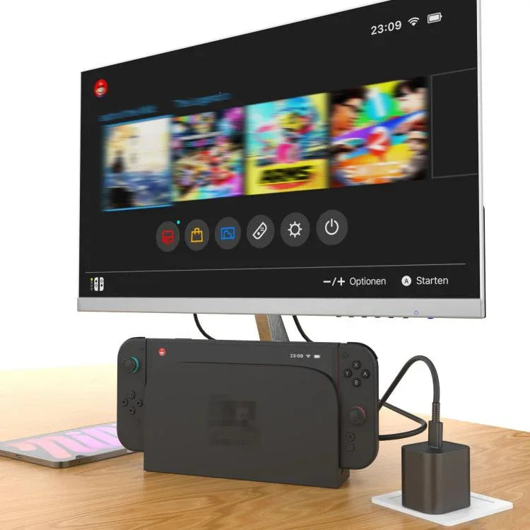 Pour Nintendo Switch Chargeur Rapide 2 60W Adaptateur Secteur Mural avec Câble USB-C, Prise US