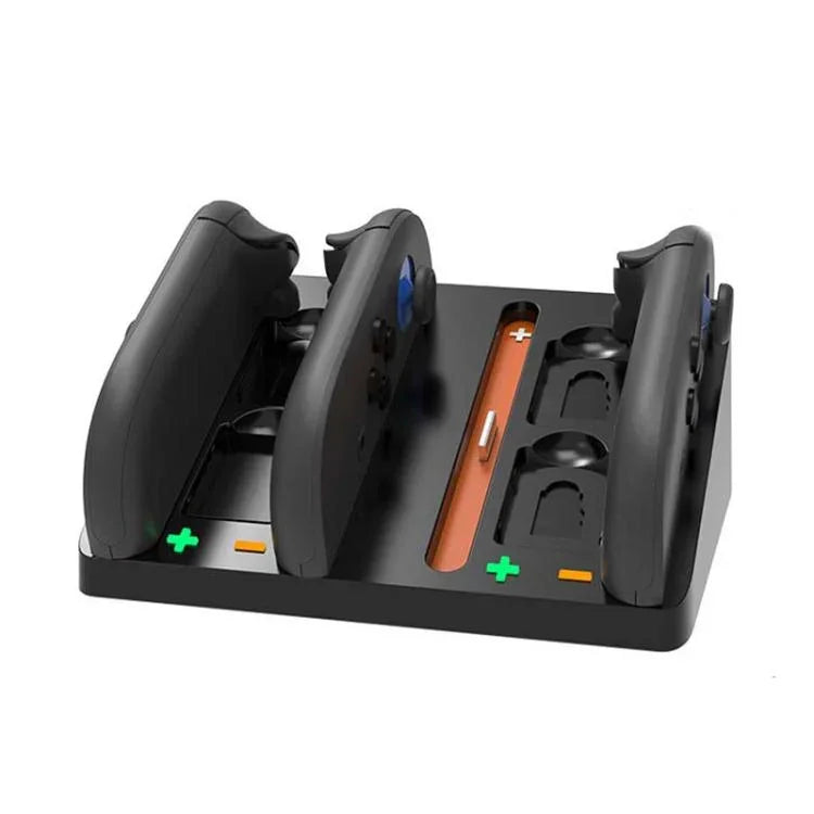 Station de charge 4 en 1 pour Nintendo Switch 2 Joy-Con, permettant de recharger 4 manettes et dotée de 4 emplacements pour cartes mémoire, HBS-2803