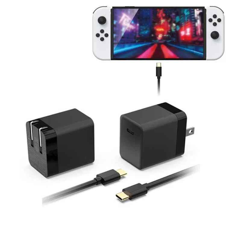 Chargeur rapide GaN 45W DOBE pour Nintendo Switch 2/Switch OLED/Switch/Switch Lite chargeur USB-C prise US, pour Nintendo Switch 2