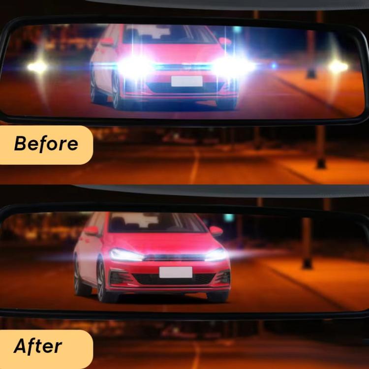 Car Interior Rearview Mirror Anti-Glare Film Large Size Anti-Reflective Film, Inverted Triangle 50x200mm, Oval 50x200mm, Inverted Triangle 55x250mm, Inverted Triangle 65x250mm