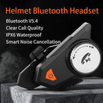Casque Bluetooth de moto M9 étanche IPX6, réponse automatique, son HD pour motards/livraison/interphone de groupe, M9