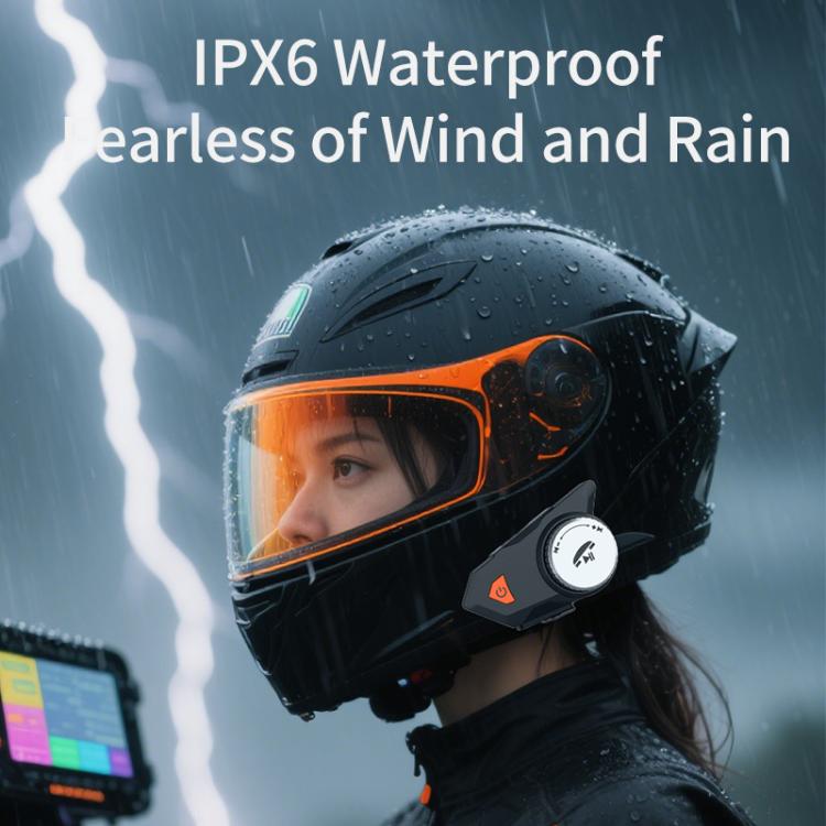 Casque Bluetooth de moto M9 étanche IPX6, réponse automatique, son HD pour motards/livraison/interphone de groupe, M9