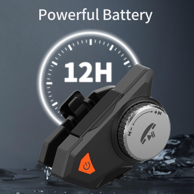 Casque Bluetooth de moto M9 étanche IPX6, réponse automatique, son HD pour motards/livraison/interphone de groupe, M9