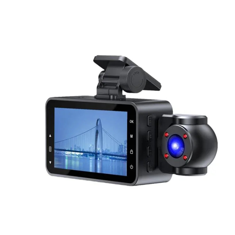 Enregistreur de conduite XWIFI HD 1080P vision nocturne infrarouge interconnecté, double enregistrement, triple enregistrement