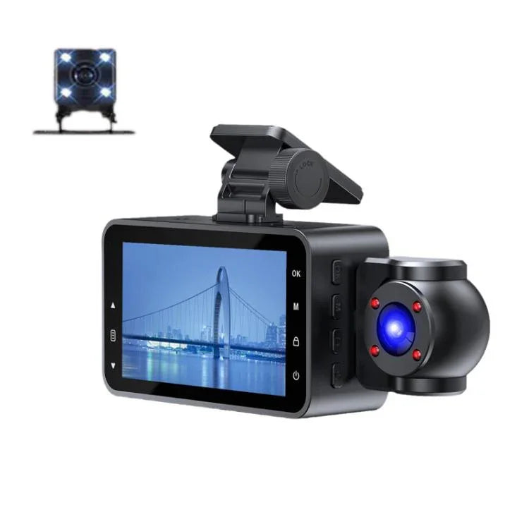 Enregistreur de conduite XWIFI HD 1080P vision nocturne infrarouge interconnecté, double enregistrement, triple enregistrement