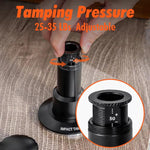 Tasseur à café à impact réglable avec base filetée, tasseur à expresso à ressort, 51 mm, 53 mm
