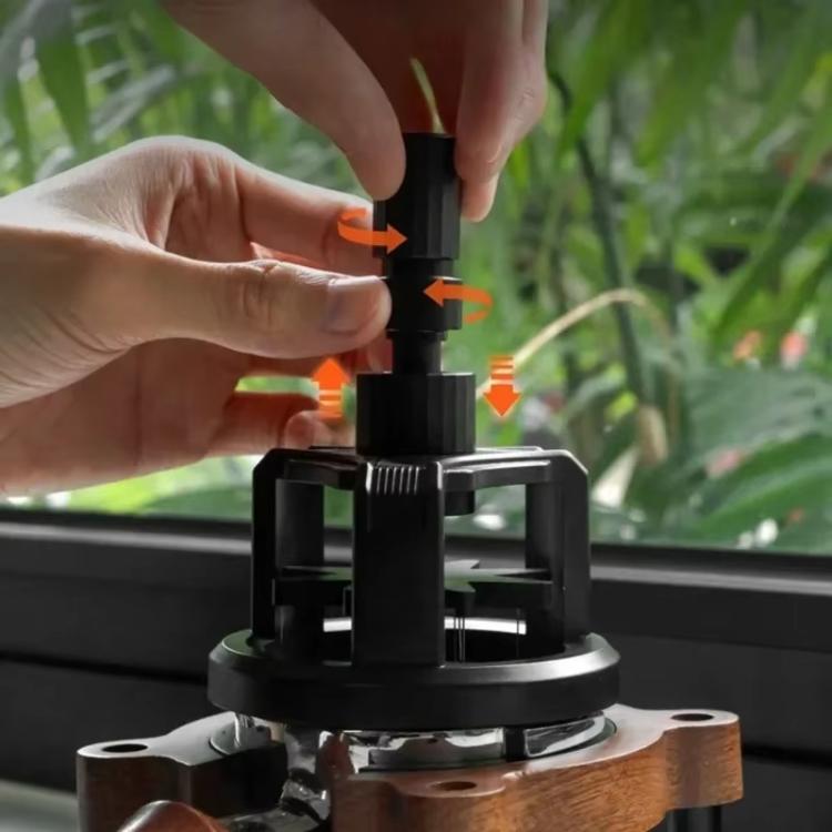 Outil WDT magnétique rotatif pour Espresso, Distributeur à aiguilles à café réglable en hauteur, Outil d'aération de la mouture de café, 51mm, 53mm, 58mm