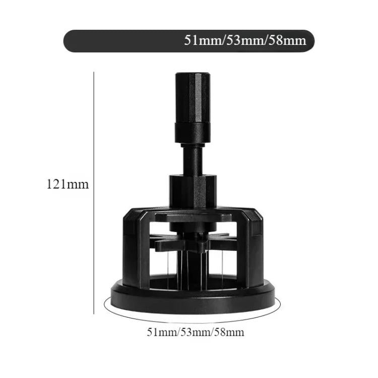 Outil WDT magnétique rotatif pour Espresso, Distributeur à aiguilles à café réglable en hauteur, Outil d'aération de la mouture de café, 51mm, 53mm, 58mm
