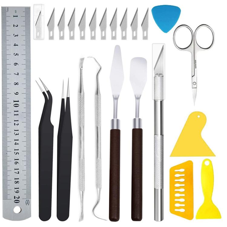 Craft Vinyl Sticker Wall Decal DIY Embossed Engraving Weeding Tool Set, 23pcs /Set