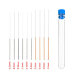 Aiguille de déblocage de buse d'essuie-glace Aiguille en acier pour nettoyage de buse d'impression, lot de 10 pièces, lot de 10 pièces + 2 pinces
