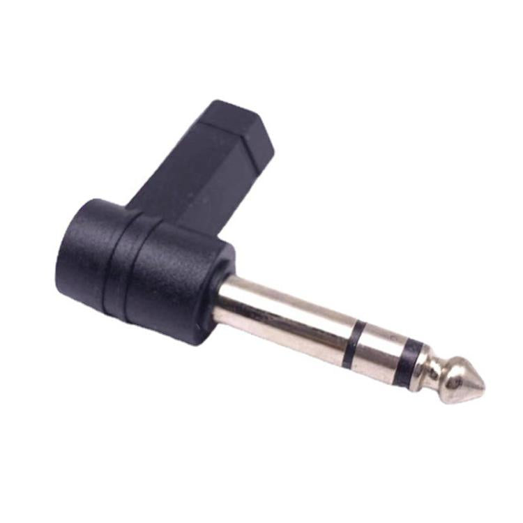 Adaptateur audio casque micro 6,35 mm vers 3,5 mm angle à 90 degrés, 6,35 mm vers 3,5 mm