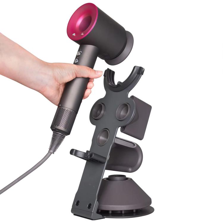 Pour le support de bureau en métal Dyson Supersonic avec organisateur de câbles, noir détachable