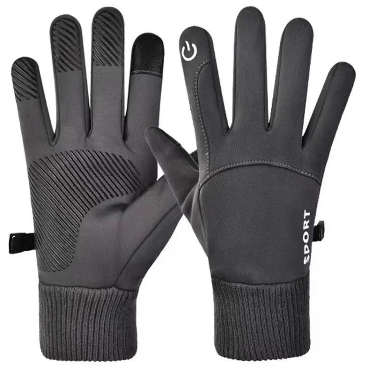 Gants de cyclisme polaires, antidérapants, chauds et tactiles pour l'extérieur