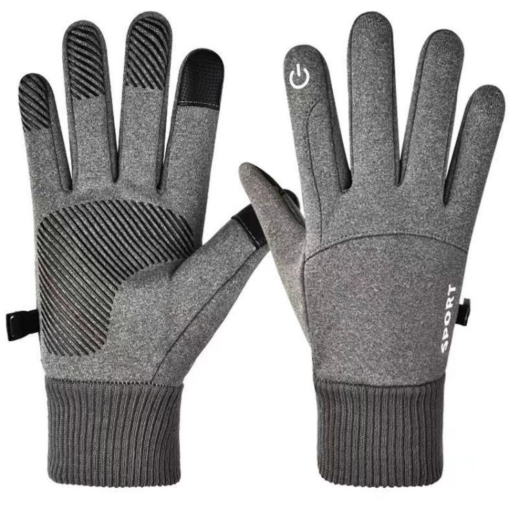Gants de cyclisme polaires, antidérapants, chauds et tactiles pour l'extérieur