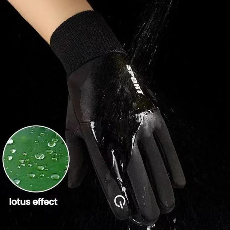 Gants de cyclisme polaires, antidérapants, chauds et tactiles pour l'extérieur