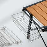 CLS Outdoor IGT Plaque en aluminium Table Extension Rack Accessoires de table pliante