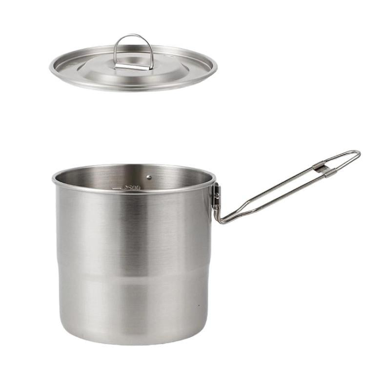 Marmites de cuisson extérieures en acier inoxydable 304, 3000 ml, 16 cm de hauteur, poignée CLS, double anse CLS