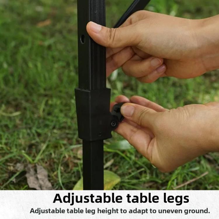 Table de camping pliante en aluminium CLS Outdoor Egg Roll, 8245 6 lattes, 9545 pliée 7 lattes, 8744 Noir, 8744 Grain de bois, 8744 Noir+4 crochets PU, 8744 Grain de bois+4 crochets PU