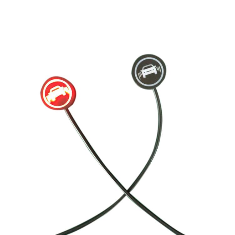 General Motorcycle Blind Spot Monitoring Line Auxiliary Lens Light, 5V Car Logo Lights, 12V Triangle Light