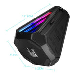Pour Nintendo Switch 2 Manettes Joy-Con Base de charge triangulaire 4 en 1 avec lumière RGB, S219