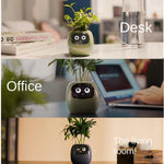 Pot de Plante Intelligent avec Multi-Capteurs, Moniteur de Plante WiFi avec Écran 2 pouces Compatible avec l'Écosystème Mi/Tuya Home