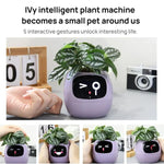 Pot de Plante Intelligent avec Multi-Capteurs, Moniteur de Plante WiFi avec Écran 2 pouces Compatible avec l'Écosystème Mi/Tuya Home