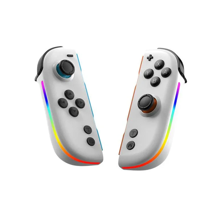 Pour Nintendo Switch JOY-05 Manettes séparées Joysticks à effet Hall TMR, mouvement 6 axes & éclairage RGB