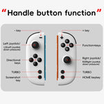 Pour Nintendo Switch JOY-05 Manettes séparées Joysticks à effet Hall TMR, mouvement 6 axes & éclairage RGB
