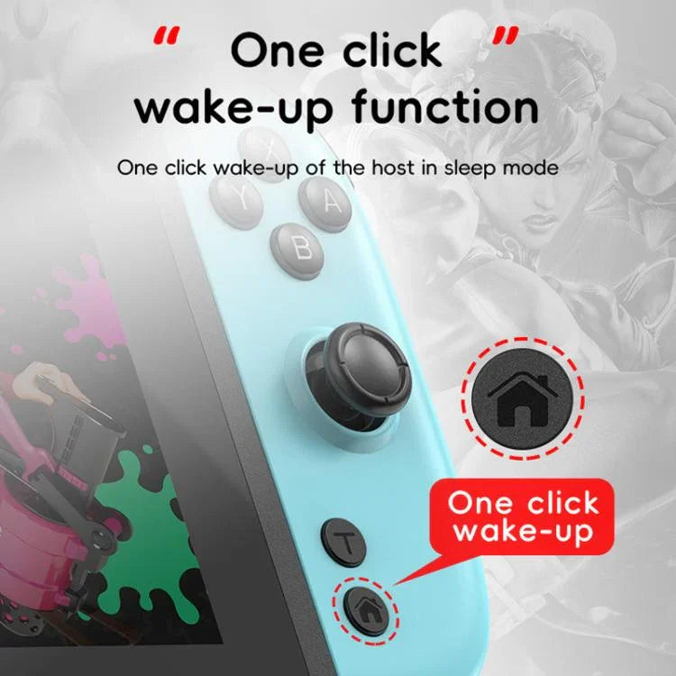Pour Nintendo Switch JOY-05 Manettes séparées Joysticks à effet Hall TMR, mouvement 6 axes & éclairage RGB