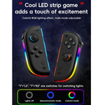 Pour Nintendo Switch JOY-05 Manettes séparées Joysticks à effet Hall TMR, mouvement 6 axes & éclairage RGB
