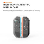 Pour manettes Nintendo Switch 2 Joy-Con, coque rigide transparente avec 6 emplacements de rangement pour cartes de jeu