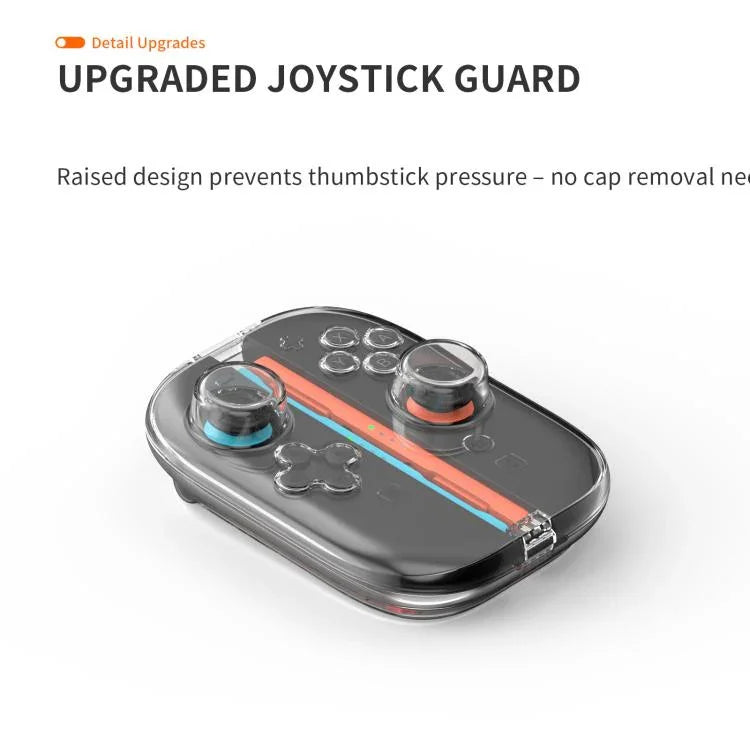 Pour manettes Nintendo Switch 2 Joy-Con, coque rigide transparente avec 6 emplacements de rangement pour cartes de jeu