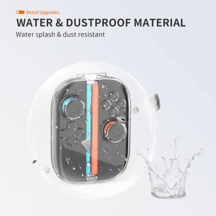 Pour manettes Nintendo Switch 2 Joy-Con, coque rigide transparente avec 6 emplacements de rangement pour cartes de jeu