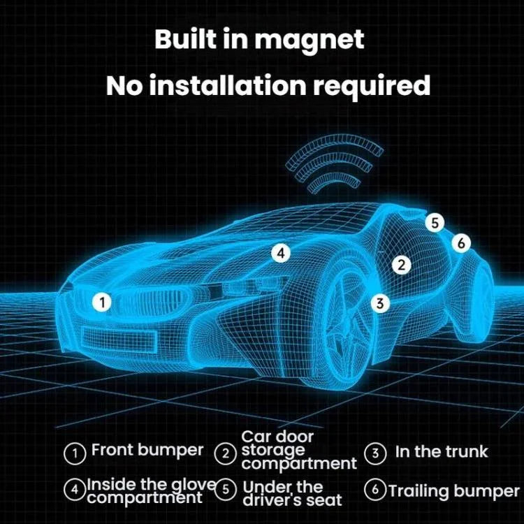 Traceur GPS anti-vol pour voiture à positionnement magnétique puissant