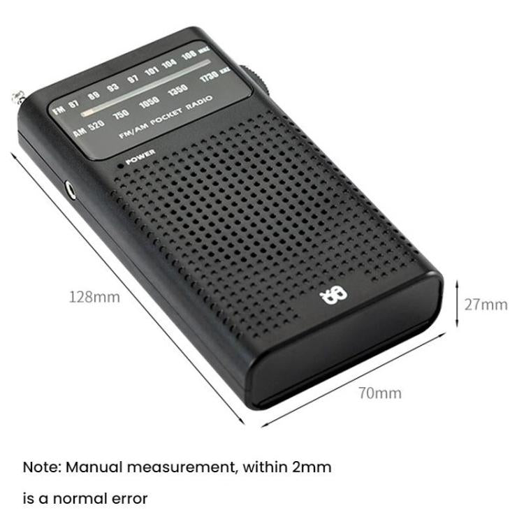 Lecteur radio portable de poche FM/AM à canal complet avec pointeur