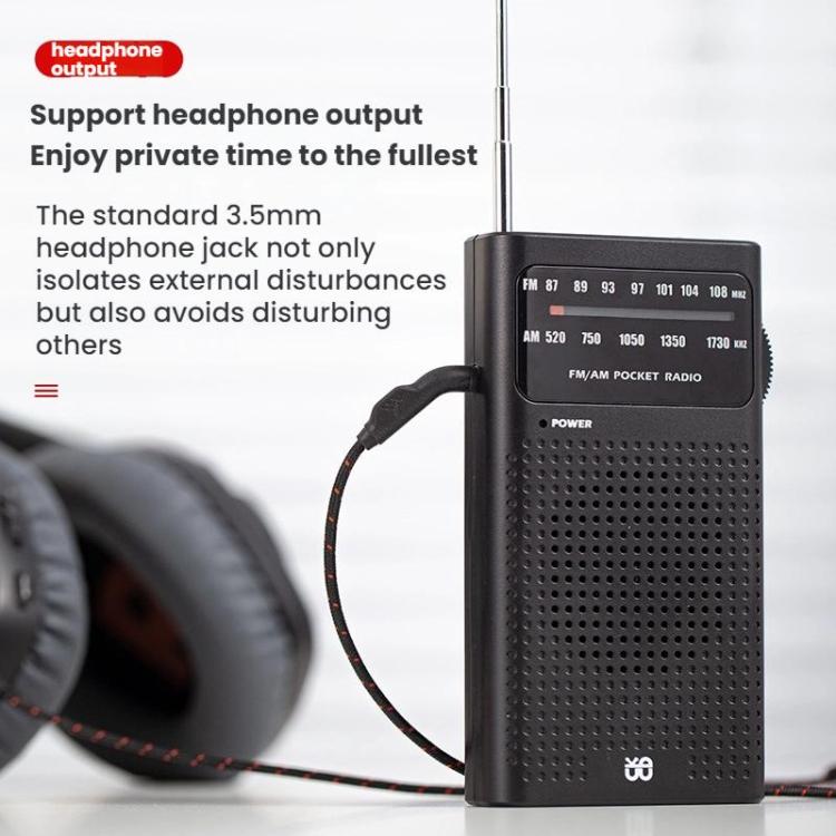Lecteur radio portable de poche FM/AM à canal complet avec pointeur