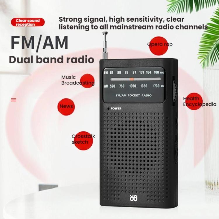 Lecteur radio portable de poche FM/AM à canal complet avec pointeur