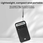 Radio portable à pointeur AM/FM à canal complet