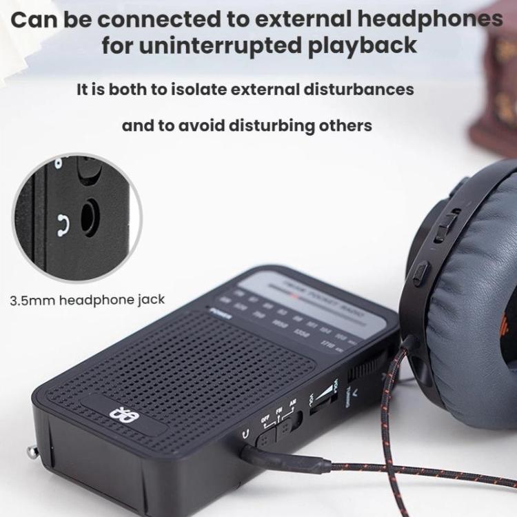 Radio portable à pointeur AM/FM à canal complet