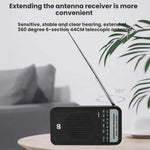 Radio portable à pointeur AM/FM à canal complet