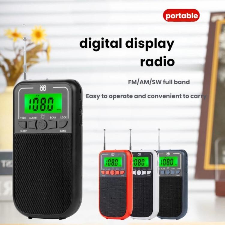 Lecteur radio portable multi-bandes FM/AM/SW à haute sensibilité contrôlé par horloge, pour UE, pour US