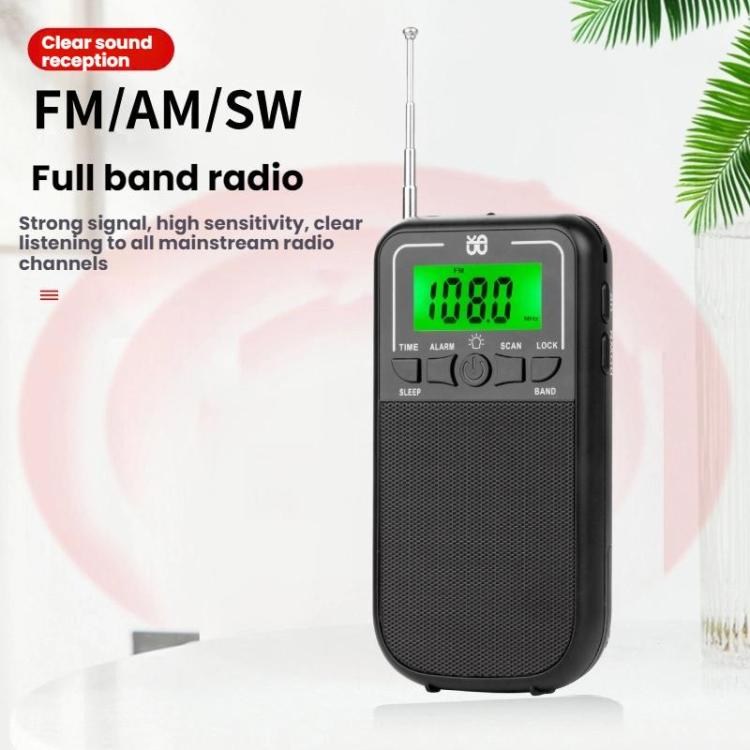 Lecteur radio portable multi-bandes FM/AM/SW à haute sensibilité contrôlé par horloge, pour UE, pour US