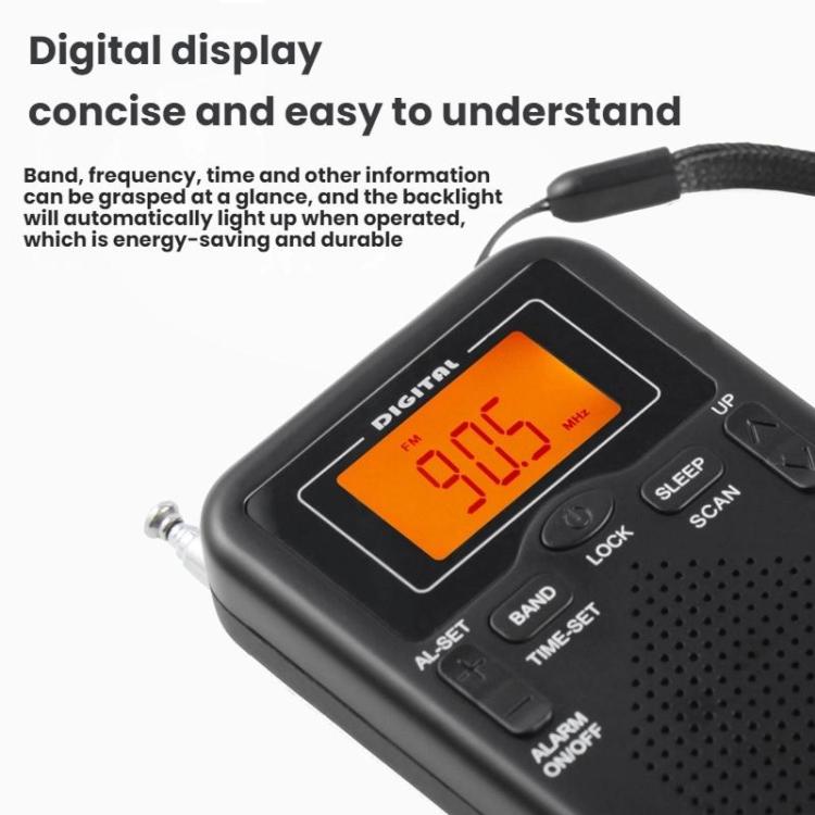 Lecteur radio stéréo portable FM/AM contrôlé par horloge, pour UE, pour US