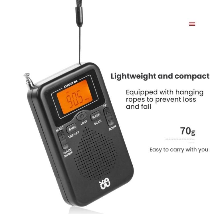 Lecteur radio stéréo portable FM/AM contrôlé par horloge, pour UE, pour US