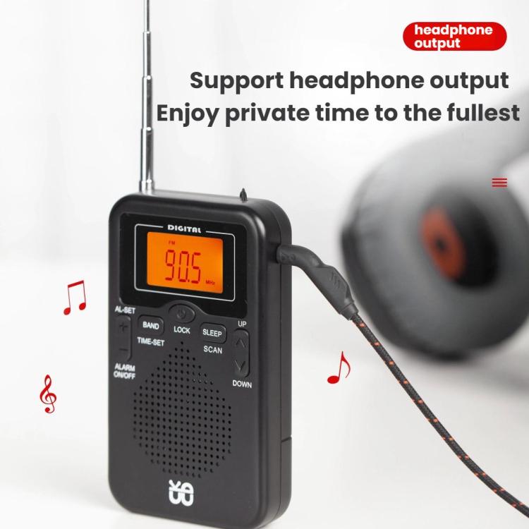 Lecteur radio stéréo portable FM/AM contrôlé par horloge, pour UE, pour US